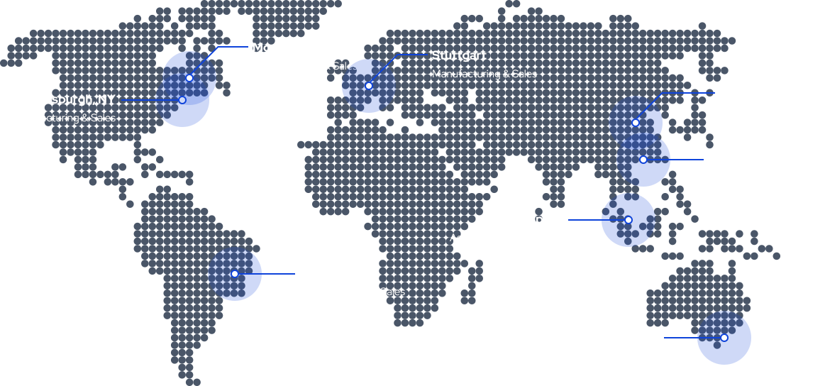 SEVEN GLOBAL MANUFACTURING PLANTS SERVING THE WORLD